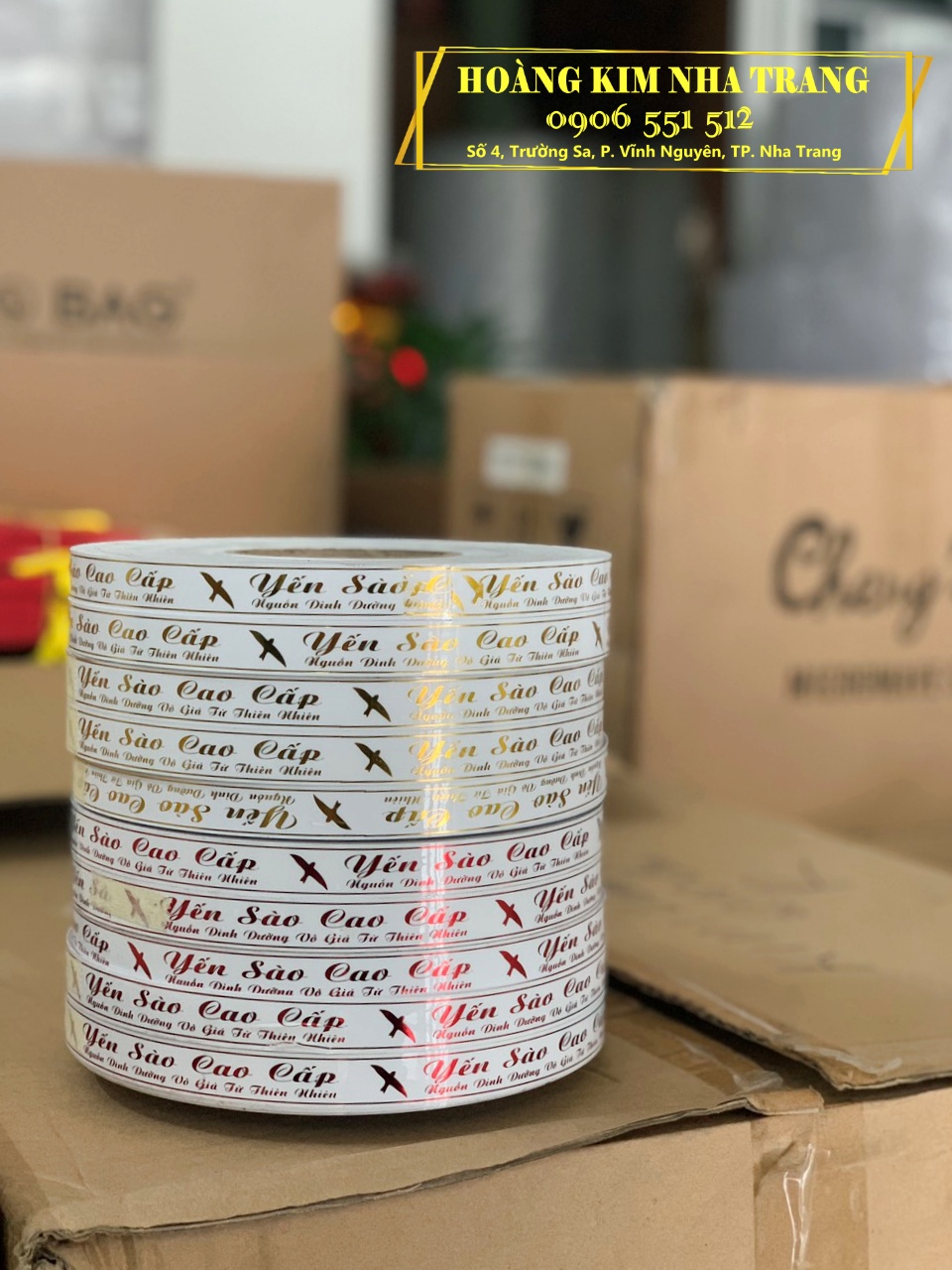 [Mẫu mới] Băng keo ép kim Yến sào cao cấp
