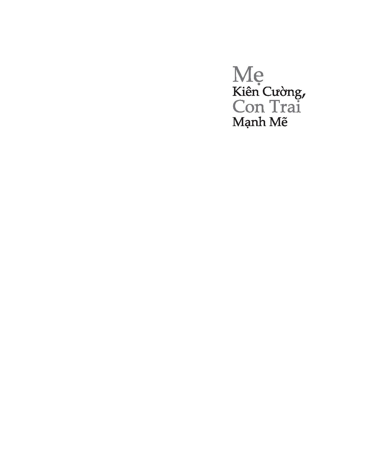 Sách Fahasa - Mẹ Kiên Cường, Con Trai Mạnh Mẽ