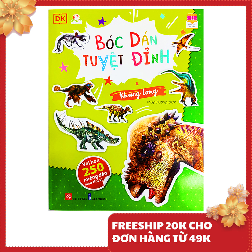 Sách cho bé - Bóc dán tuyệt đỉnh - Khủng long