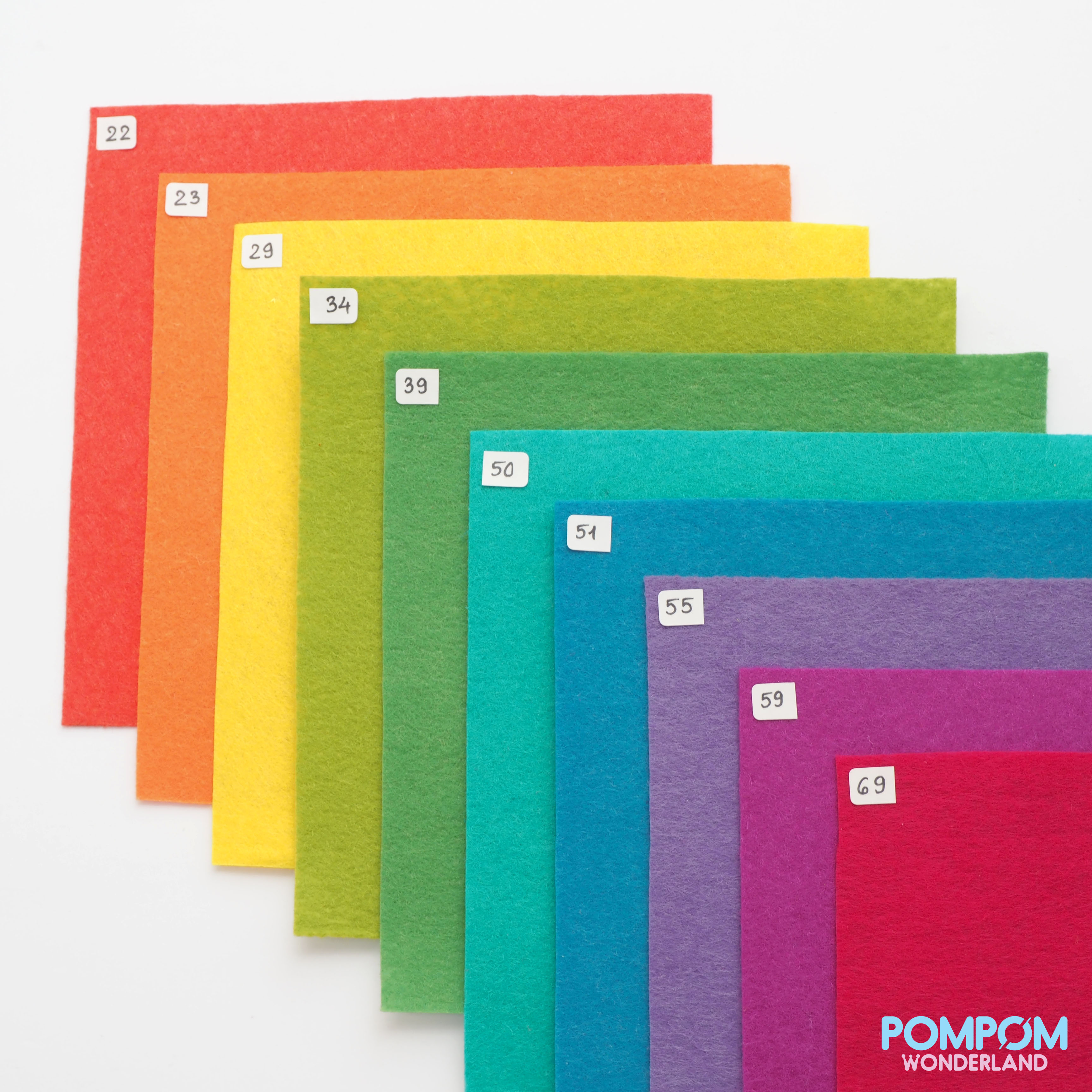 Combo 10 tấm vải nỉ cứng 15x15cm (4 tông màu)