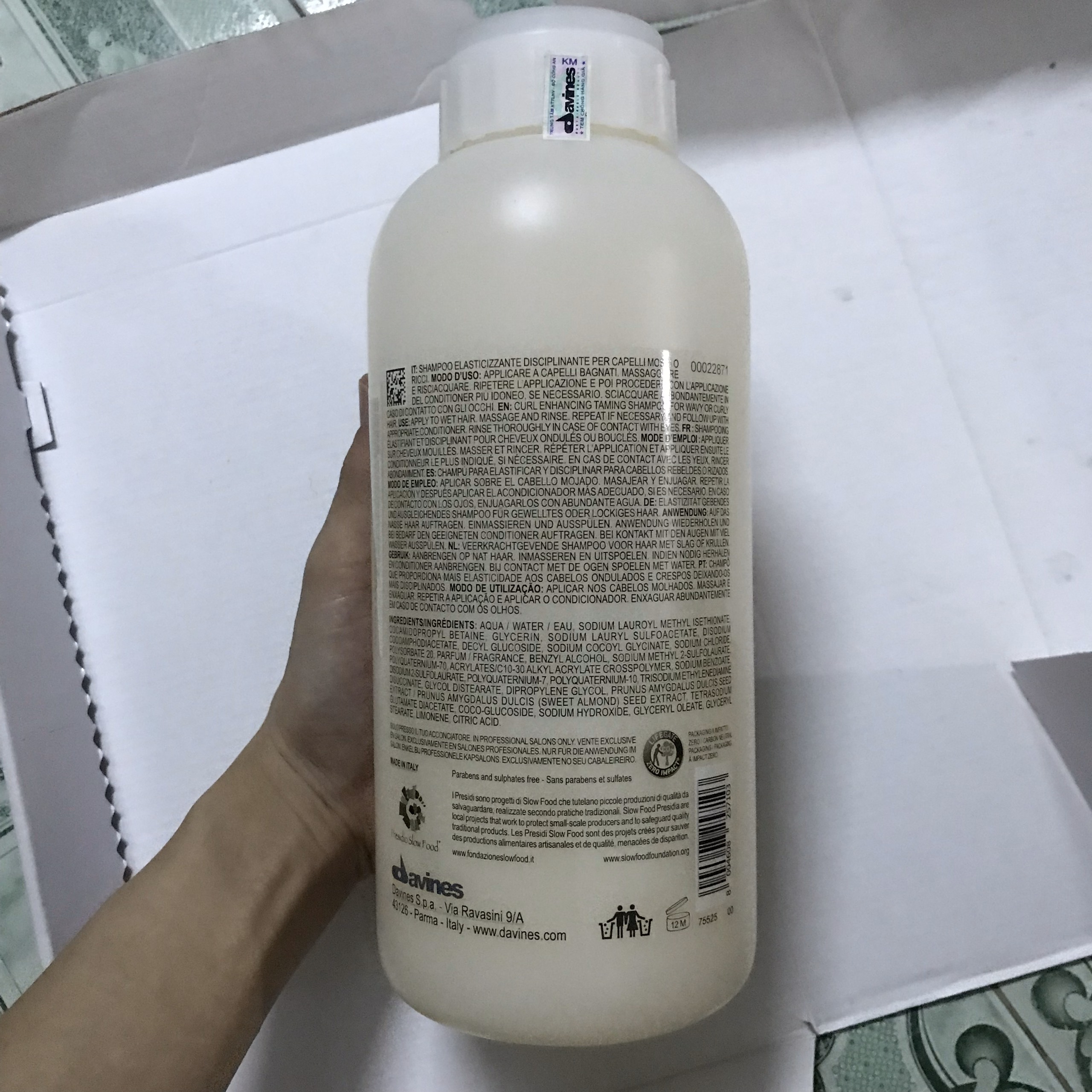 [davines]Dầu gội xả cho tóc uốn Davines Love Curl 1000mlx2