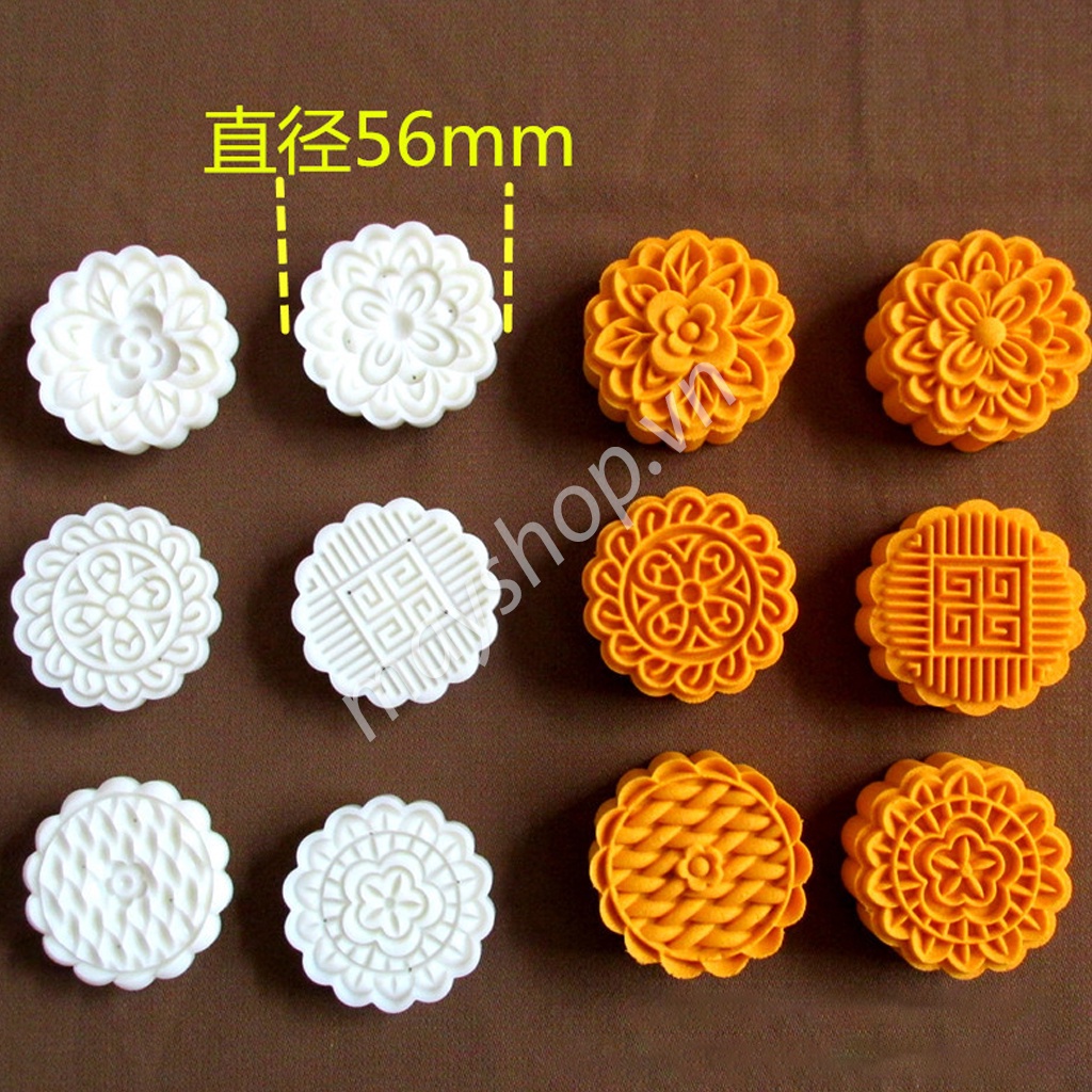 Khuôn trung thu 6 mặt hoa (75g)/ KTT5