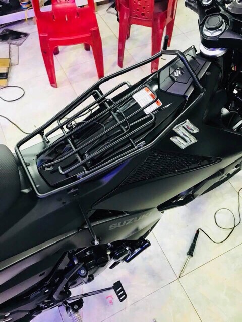 Baga Raider Satria TITAN ĐEN INOX kèm đệm
