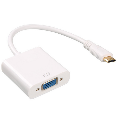 HDMI to VGA HDMI to VGA adapter cable (white)