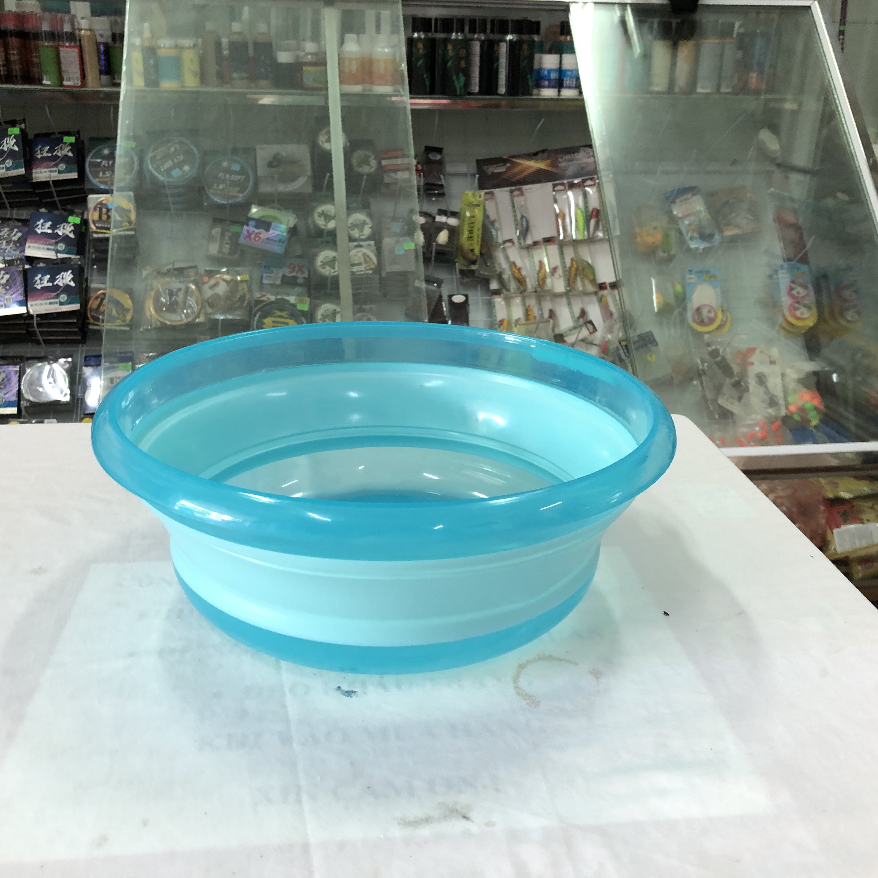 Thau trộn mồi silicon đủ size 25-29-33-40 siêu bền, tiện lợi, có thể gập gọn mã số SL 006