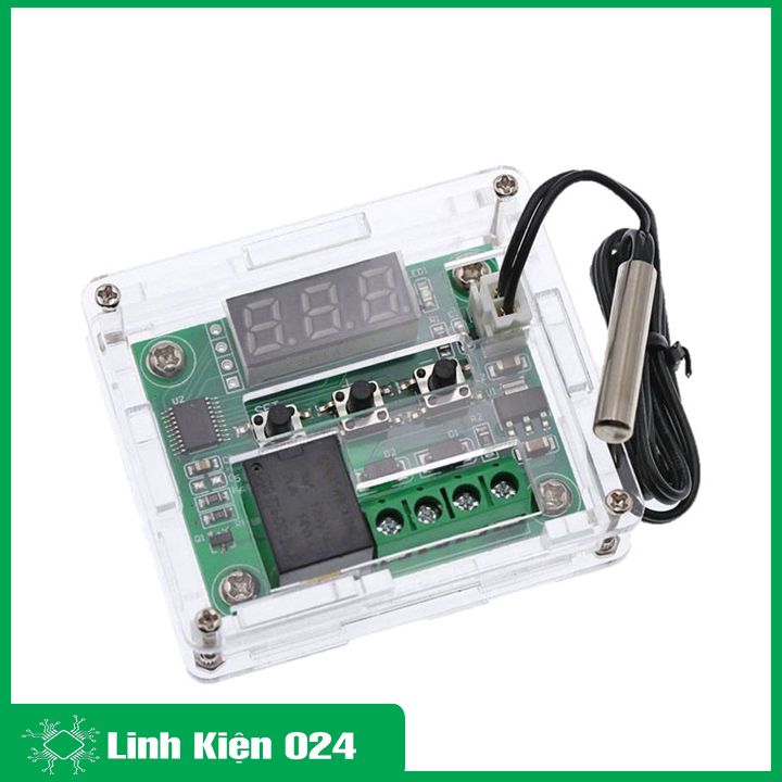 Combo Module khống chế nhiệt ddộ W1209 + vỏ Mica