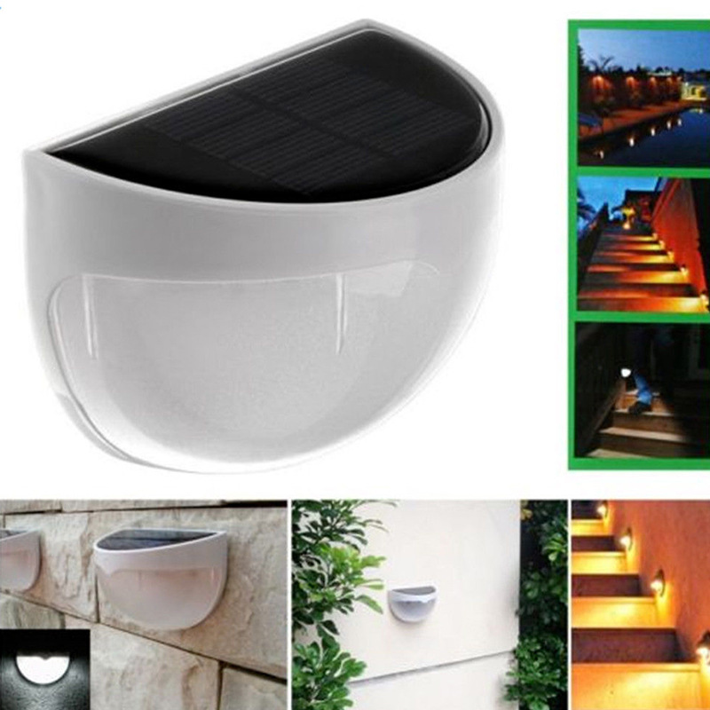 Đèn năng lượng mặt trời dán tường 6 led pin cảm biến ánh sáng cho phép ánh sáng để chạy từ 8-10 giờ qua đêm và nạp tự động