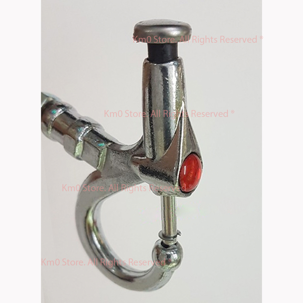 Móc bấm treo đồ xe máy nhôm mạ crom m20