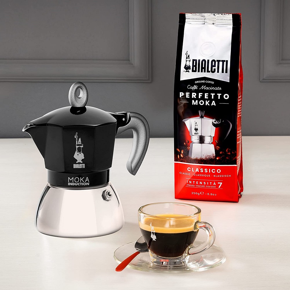 Ấm Pha Cà Phê BIALETTI MOKA INDUCTION (Dùng được Bếp từ) - BIALETTI - Made in Rumani