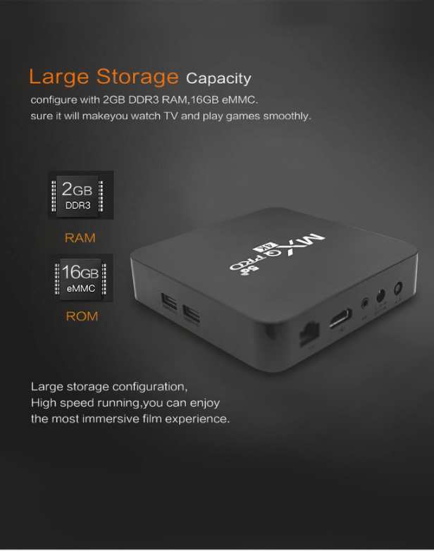 [Vietnam Shipping] Hộp TV thông minh MXQ Pro 4K - Đầu phát đa phương tiện 4K lõi 4K HD Android TV Box - 1GB+8GB/2GB+16GB - Android 11.1 đã cài đặt TV 100 kênh, YouTube, Chorme...