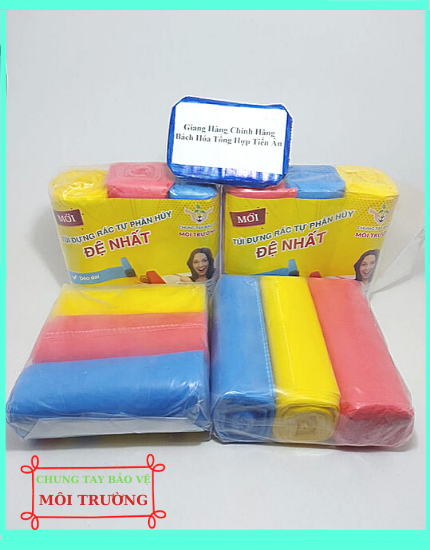 Túi Rác Tự Phân Hủy Đệ Nhất 1kg ( 3 cuộn ) Cao cấp