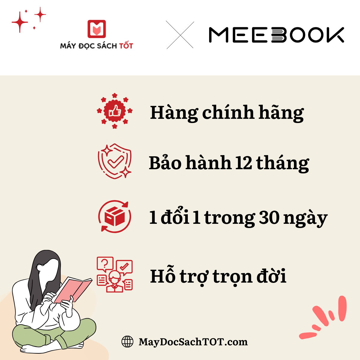 Máy đọc sách màu Meebook M8C