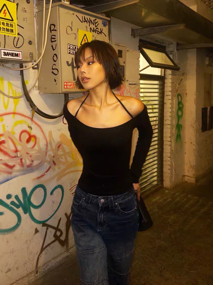 Áo Nữ Trễ Vai Td Cột Dây - Tharo Clothing [AO00167]