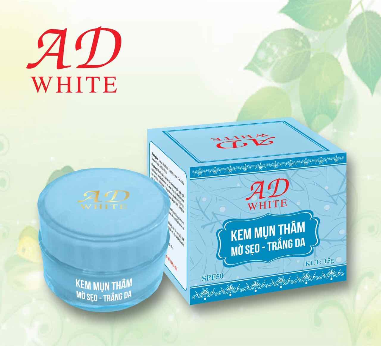 Kem ad white mụn thâm trắng da mờ sẹo 12g