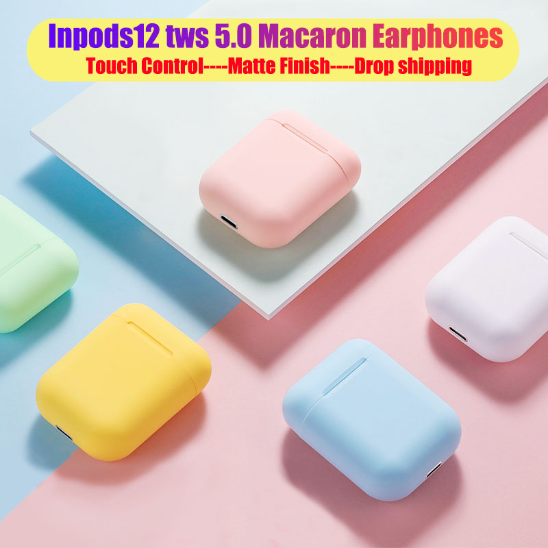 Tai nghe Bluetooth inpods i12 Bản Cao Cấp Chip 5.0 Bluetooth, Tai Nghe Bluetooth Không Dây I12s hay hơn i7s, i9s, i11s , Tai Nghe Bluetooth Nhét Tai, Tai nghe bluetooth pin trâu cho samsung/oppo/xiaomi/iphone-
