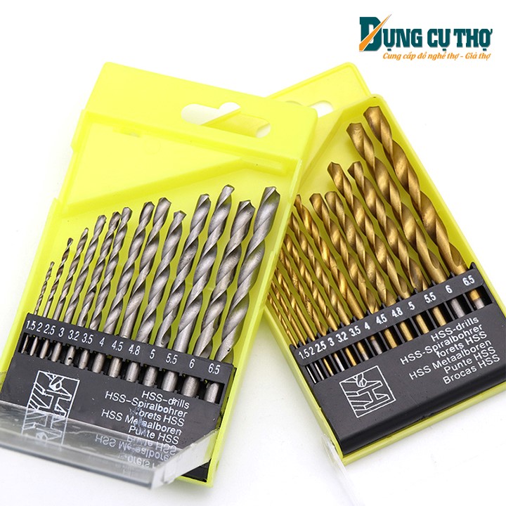 Bộ 13 mũi khoan gỗ thép HSS