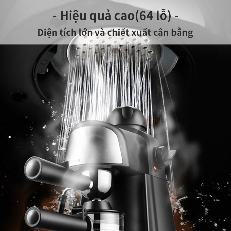 Máy Pha Cà Phê Mini 800ml Bình Pha Cà Phê 4 cups Máy Pha Cà Phê Espresso 3.5 bar Electric Coffee Machine