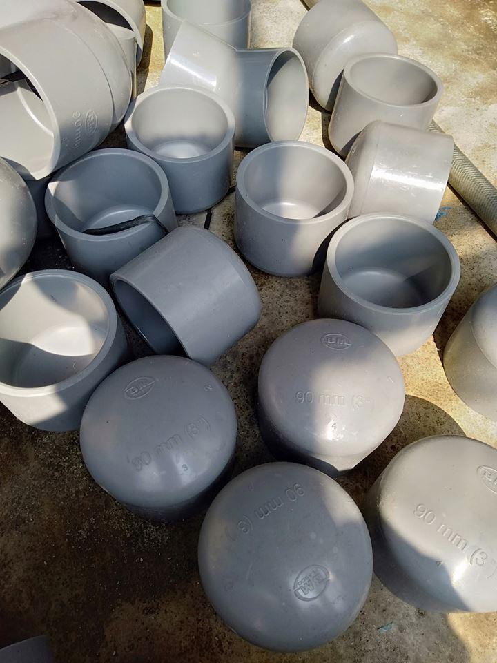Nắp bịt PVC phi 90( 3" ) Bình minh