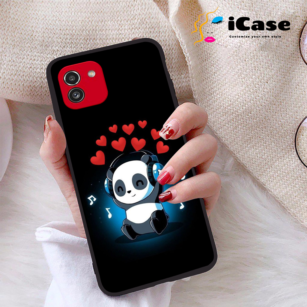 Ốp lưng Samsung Galaxy A03 viền dẻo TPU BST Panda