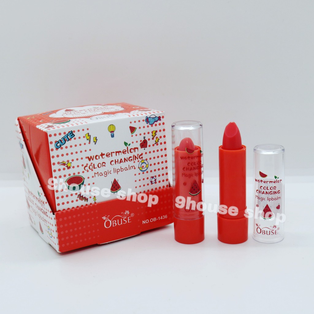 01 Son Dưỡng Môi Đổi Màu OBUSE Magic Lipbalm Thailand