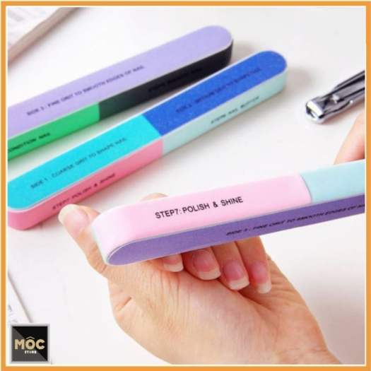 Dụng cụ dũa móng tay 6 mặt nhỏ gọn