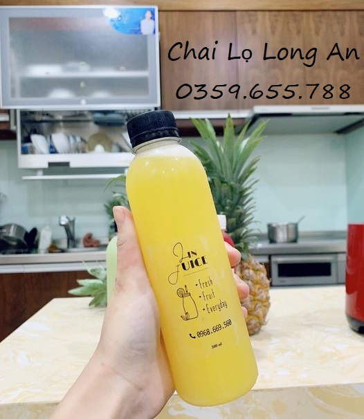 SET 10 CHAI NHỰA TRÒN MIỆNG NHỎ 330ML