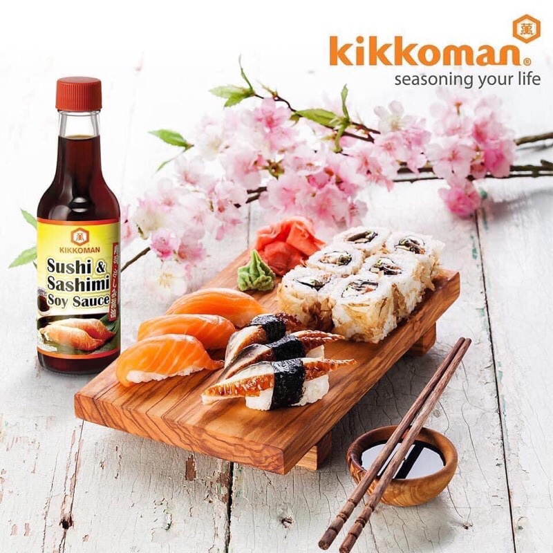 Date 03/29 Nước tương Kikkoman Sushi & Sashimi Nhật Bản 150ml
