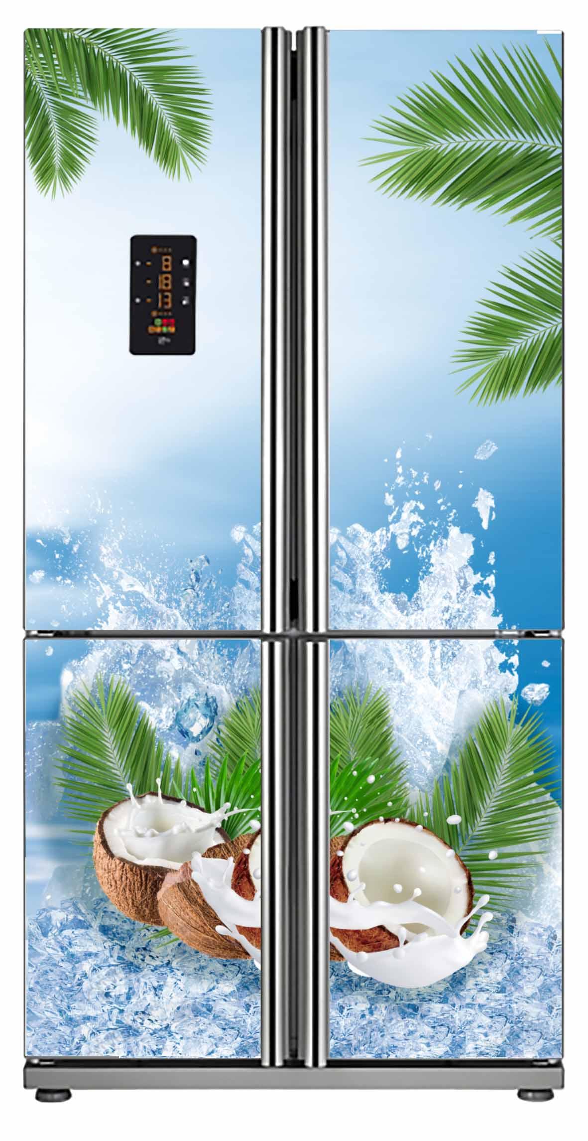 [HCM]Decal dán tủ lạnh 4 cánh
