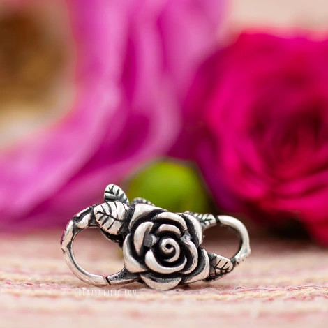 Trollbeads Khóa bạc cao cấp Rose Clasp