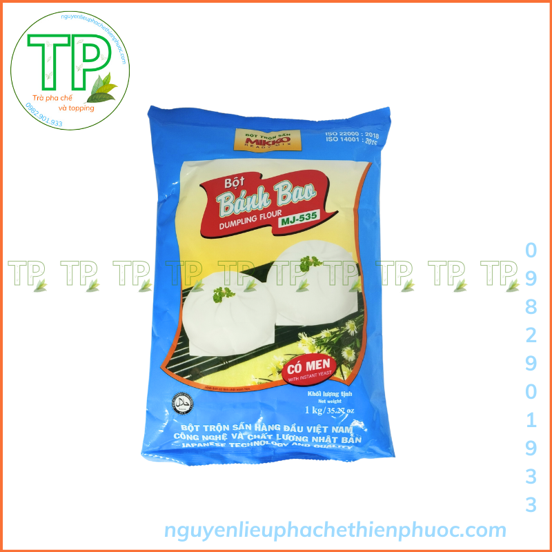 Bột bánh bao Mikko 1kg có sẵn gói men