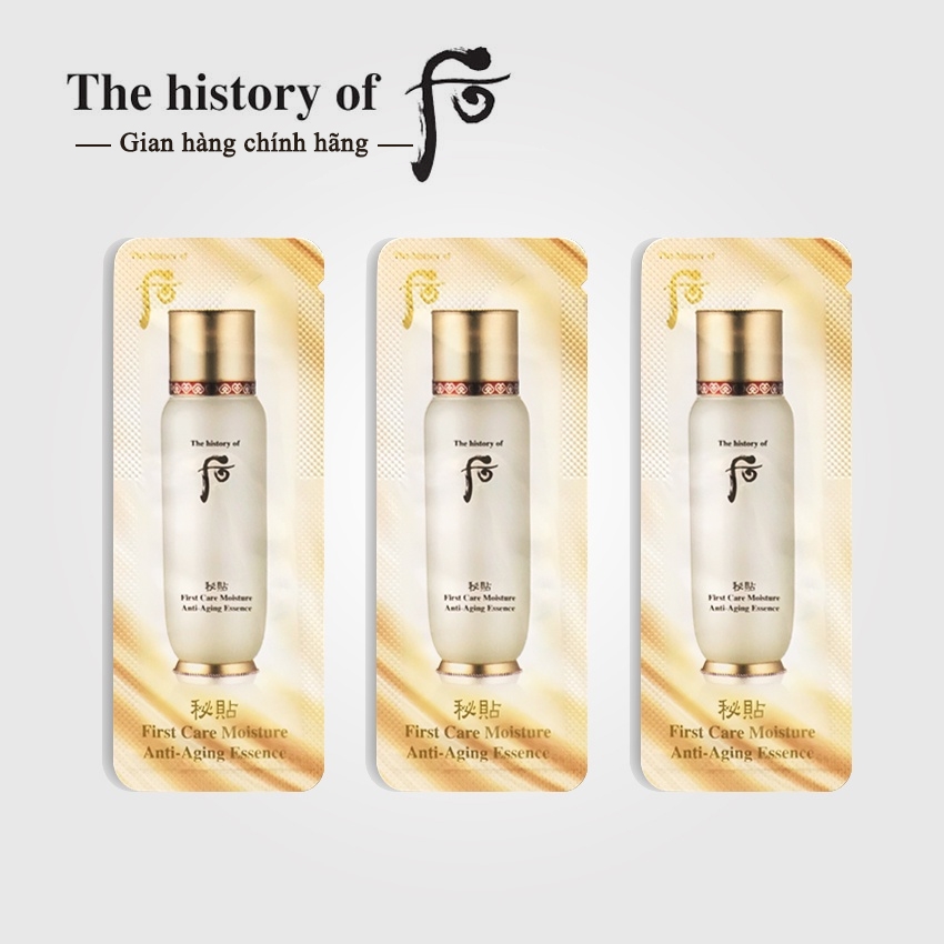 10 gói Tinh chất First Care Whoo First Care Moisture Anti-Aging Essence 1ml