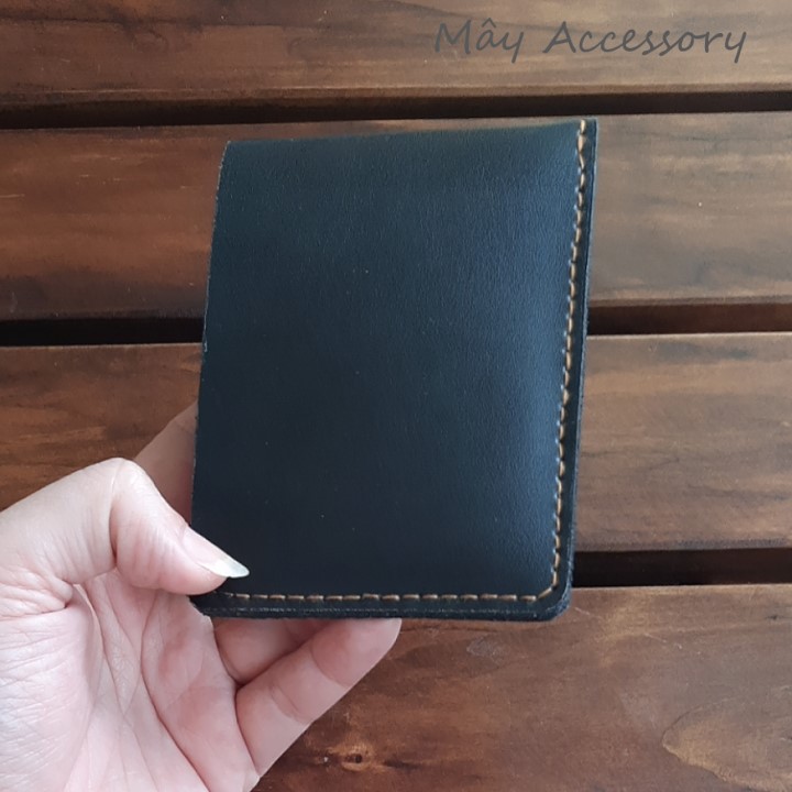 Ví sen 3 ví mini nam da PU handmade