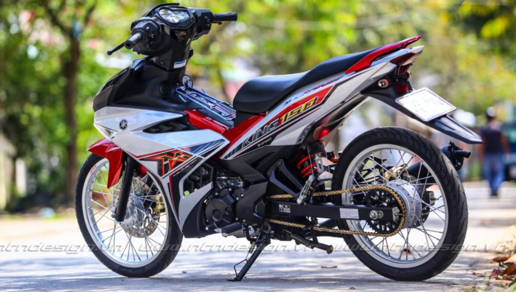 Tem exciter 150 mx king đỏ trắng
