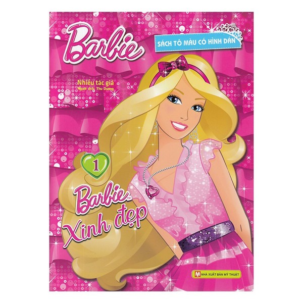 Sách - Barbie Xinh Đẹp 1 (Sách Tô Màu Có Hình Dán)