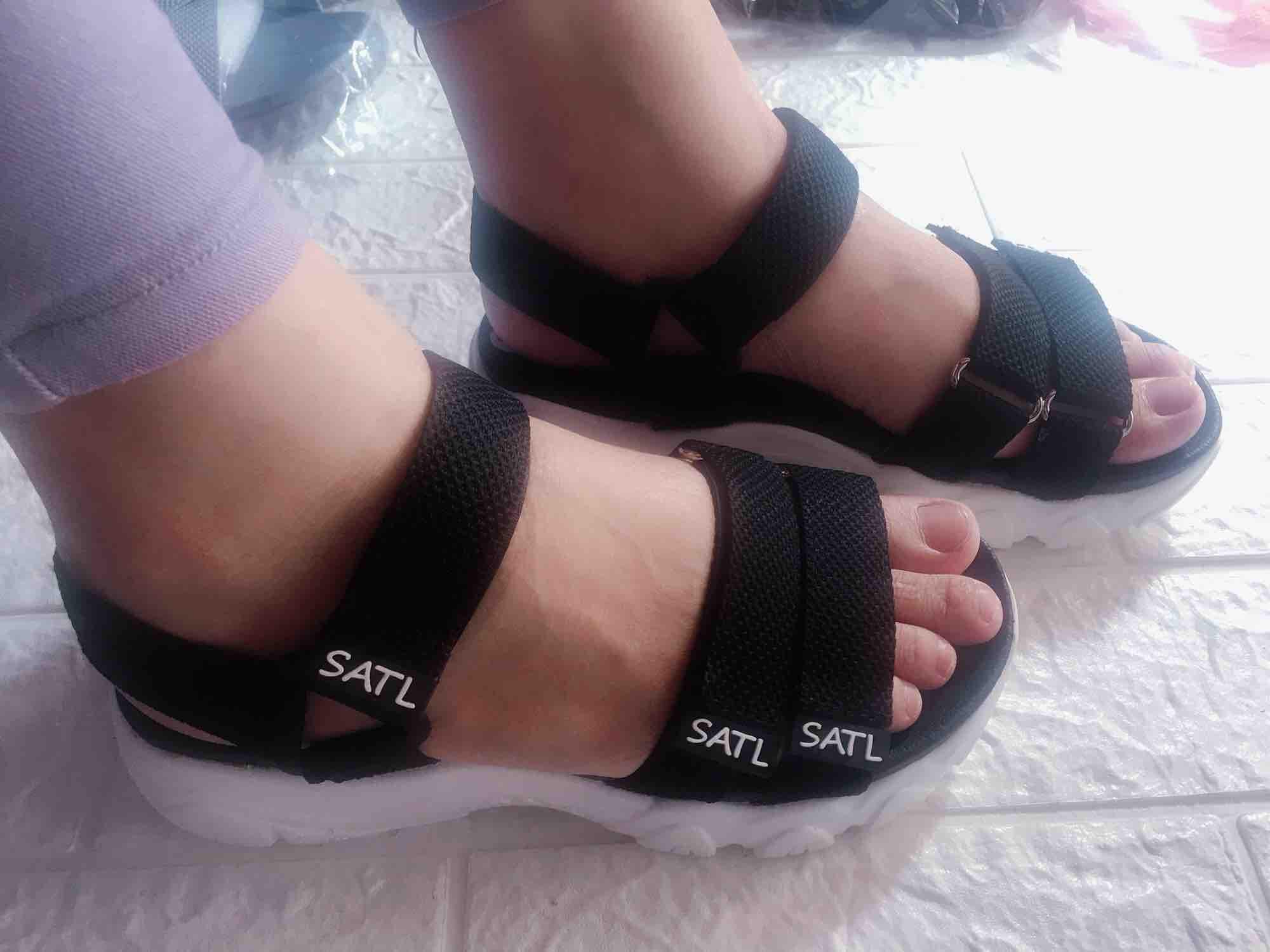 Giày sandal Satl nữ quai ngang siêu nhẹ