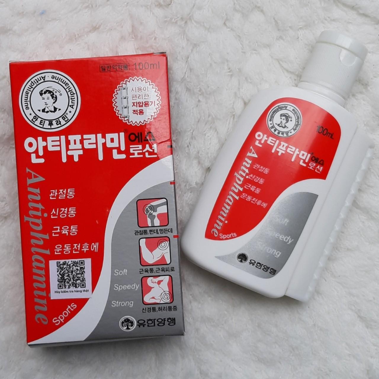 Dầu nóng Hàn Quốc Antiphlamine - Xoa bóp nhức mỏi 100ml