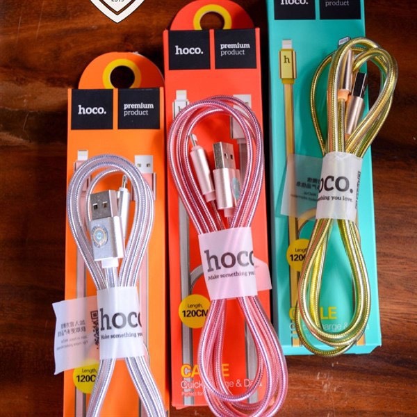 [HCM]Cáp Lightning Hoco UPL12 - ( Dài 12M )Cổng Sạc IPHONE - ✓Đèn Led Báo Sạc Đầy