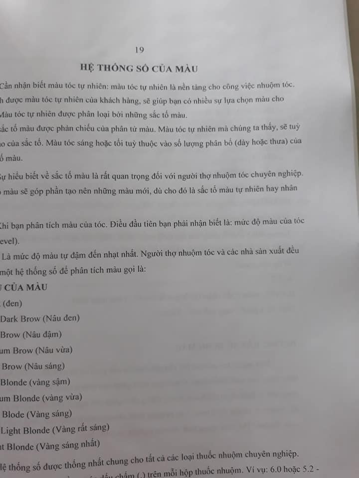 Giáo trình nhuộm tóc