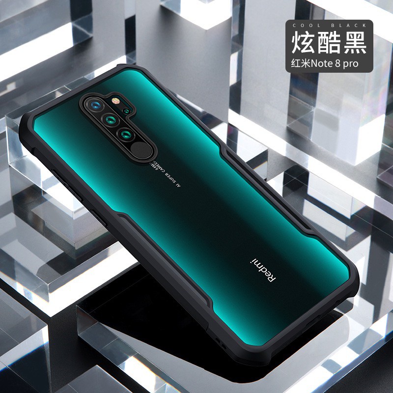 Ốp lưng XUNDD Redmi Note 13 / Note 12 / Note 12 Pro 4G,5G / Note 12 Pro Speed/ Note 12 Turbo / Poco X5 , Măt lưng trong suốt viền tpu chống