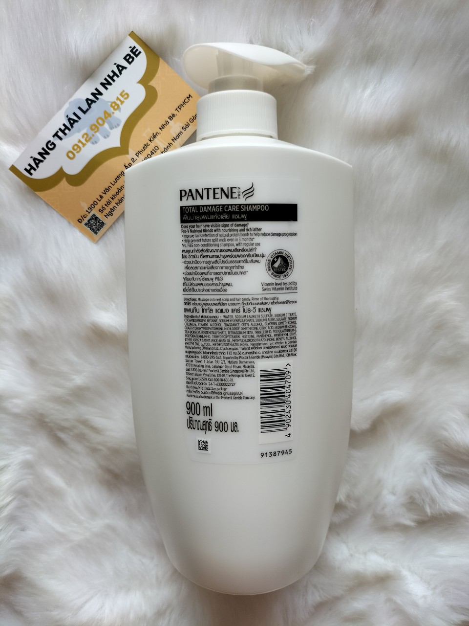 Dầu gội Pantene 900ml Thái Lan