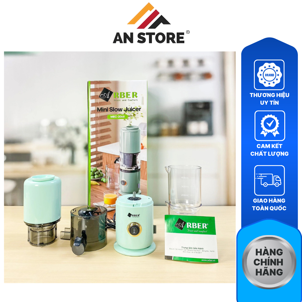Máy ép chậm mini arber mec2068mđ bảo hành 12 tháng