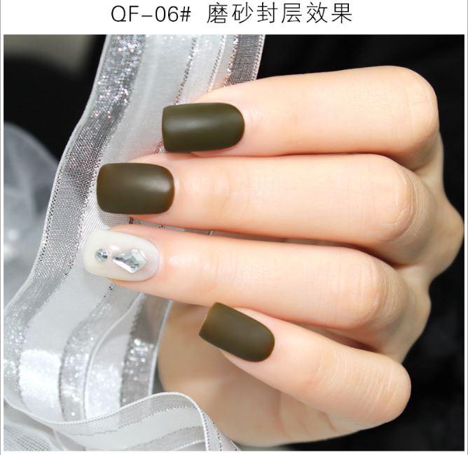 Set sơn móng gel AS cỏ úa QF 6 màu chai 15ml