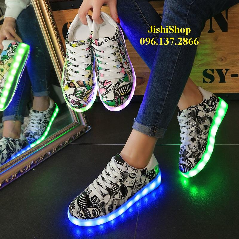 [HCM]GIÀY PHÁT SANG ĐÈN LED 7 MÀU
