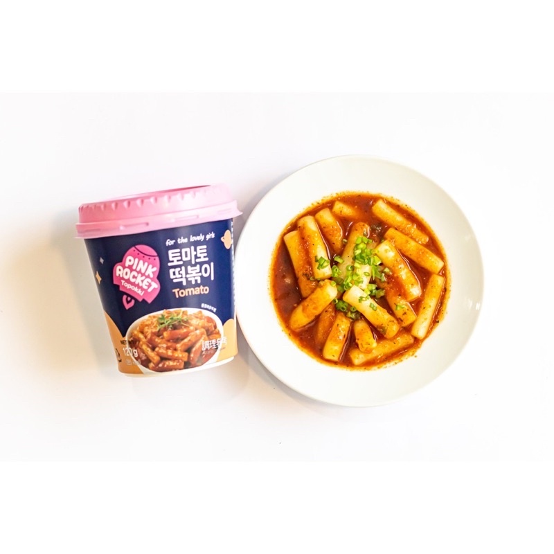Bánh Gạo Topokki Rocket Pink 120gr Hàn Quốc
