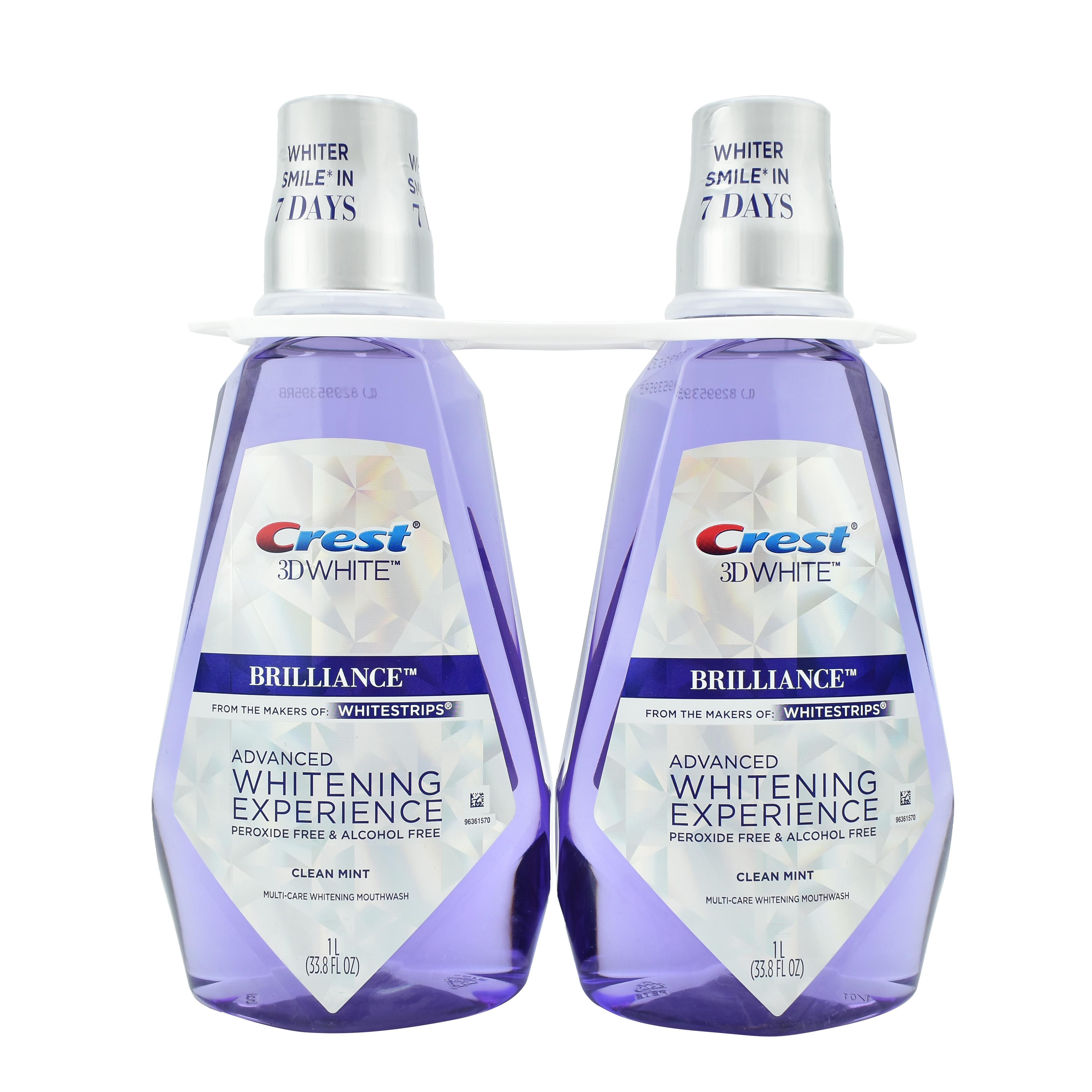 Nước Súc Miệng Crest 3D White Brilliance Whitening Experience 1L