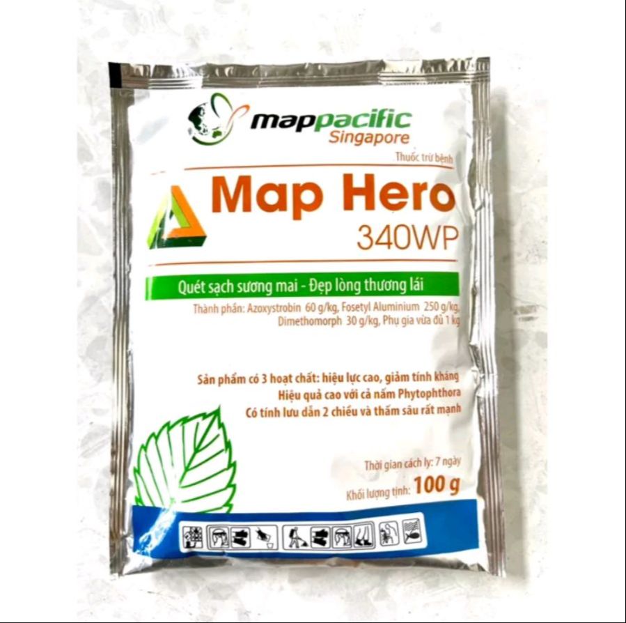 Thuốc trừ bệnh MAP HERO 340WP gói 100g