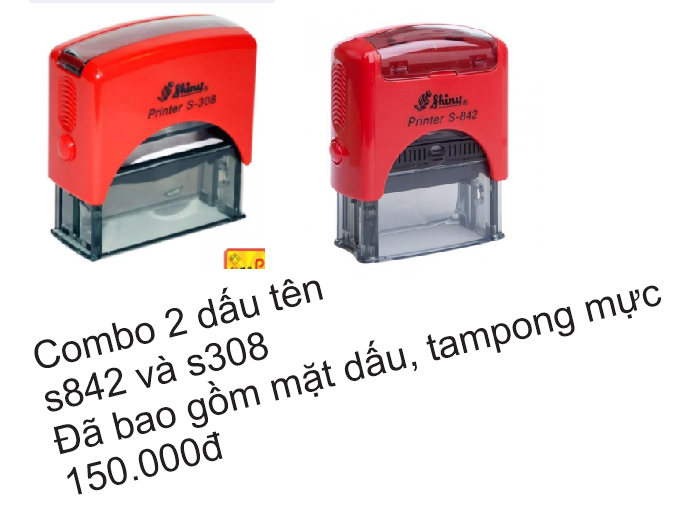 [HCM]Combo 2 dấu tên shiny s842 và s308