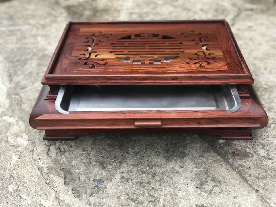 khay trà cao cấp gỗ cẩm việt