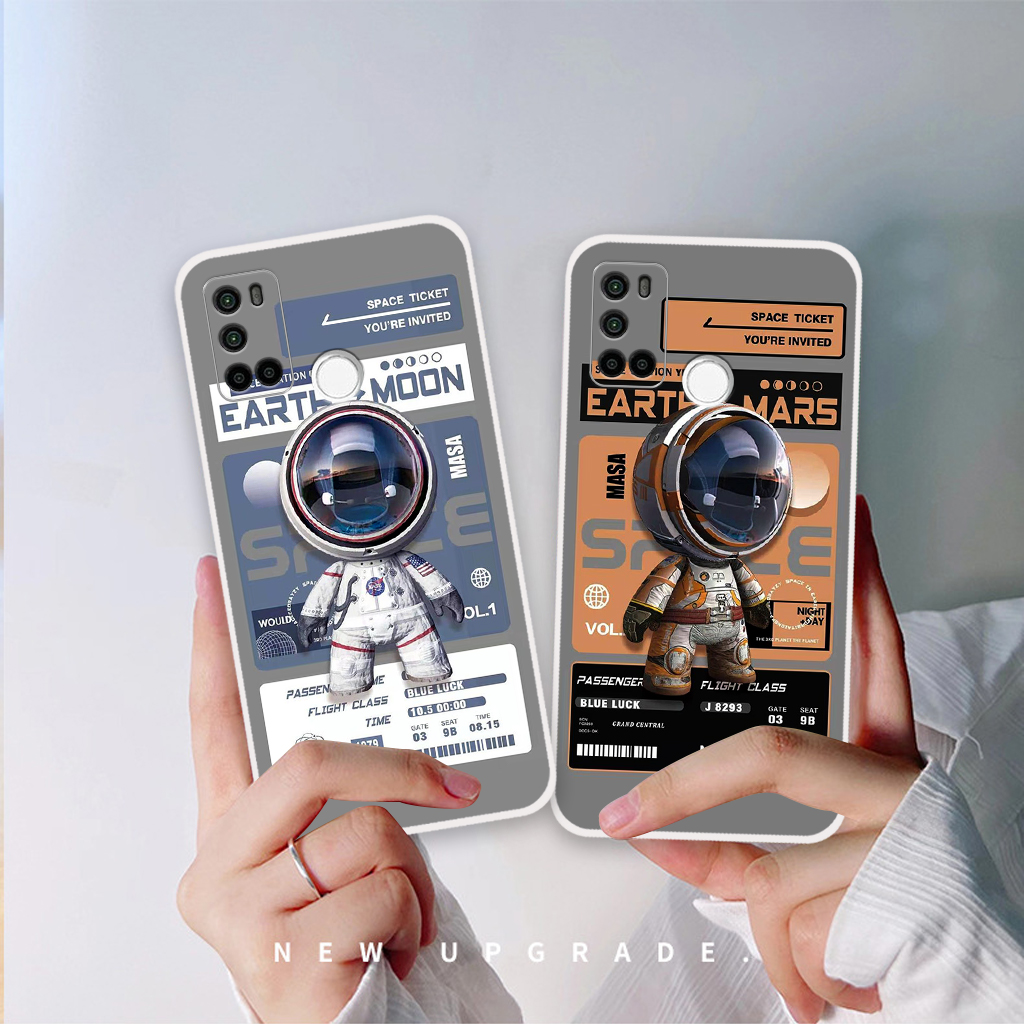 Ốp lưng Vsmart Joy 4 phi hành gia astronaut 3D độc đáo