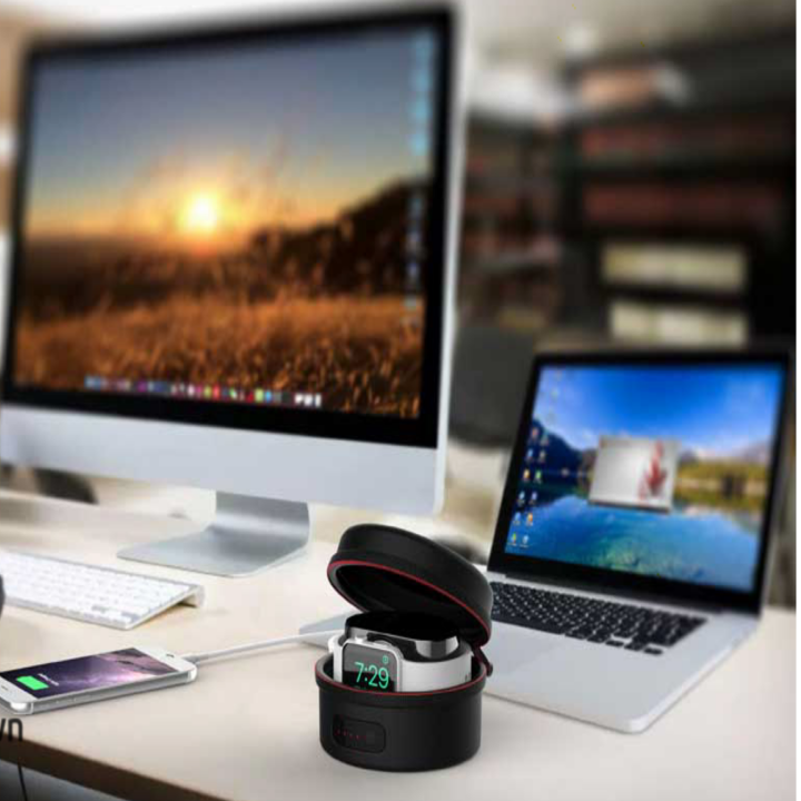 Smart Store - Apple Watch Smatree Handbag – Hộp sạc bọc da 2 trong 1